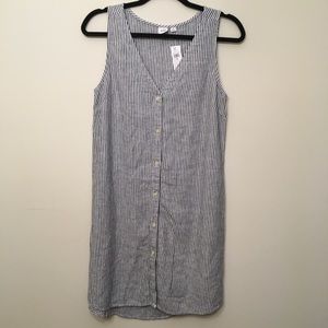NWT Gap Striped Linen Dress sz XS